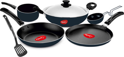 Pigeon Favourite Gift Non-Stick Coated Cookware Set(Aluminium, 6 - Piece)