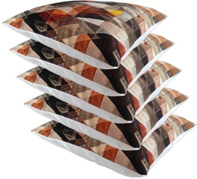 DREAMS AND DECORE Geometric Cushions Cover(Pack of 5, 40 cm*40 cm, Multicolor)