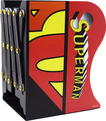Asera 3 Compartments Metal Bookend(Multicolor)