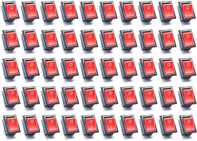 SSV CARE Switch 2 Pin 2 Positio Press Button Rocker Switch for Car Autat (Pack of 50) Electronic Components Electronic Hobby Kit