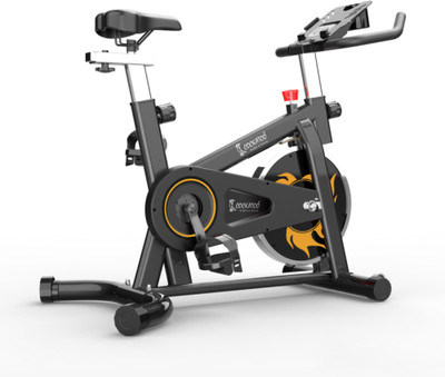 COCKATOO SPB111 Chain Drive Max User Weight 120 Kg FLYWHEEL 6 KG Spinner Exercise Bike(Black, Orange) deal from flipkart
