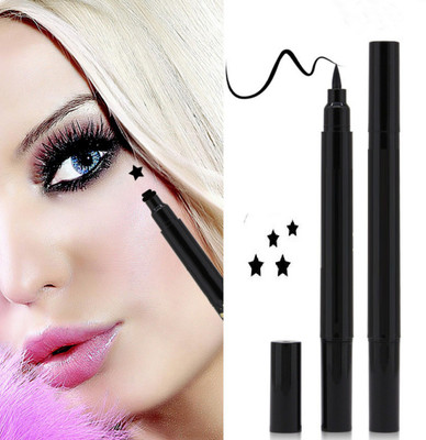 AGLEY 2 in 1 Magic Eyeliner & Seal Eyeliner Pen LONG LASTING (BLACK, 5 ml) 5 ml(BLACK)