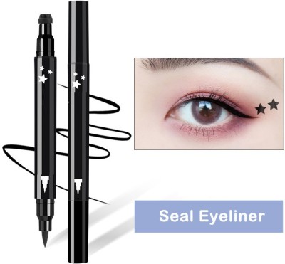 AGLEY BEST 2 IN 1 EYELINER 2 in 1 Magic Eyeliner & Seal Eyeliner Pen(BLACK, 5 ml) 10 ml(BLACK)