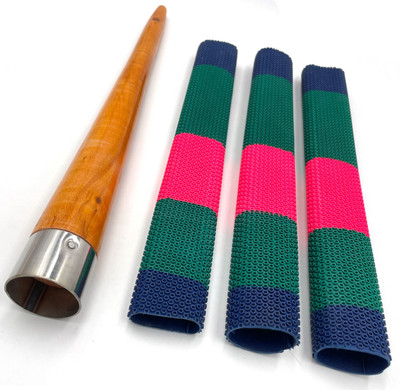 LIVOX Octopus 3 Cricket Bat Grip, superior comfort grip With 1 Wooden grip cone Super Tacky(Pack of 4)