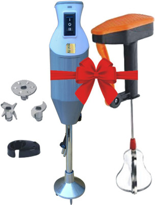 kichanrani 350 W Grey Hand Blender, Electric Whisk(twister with power free blender)