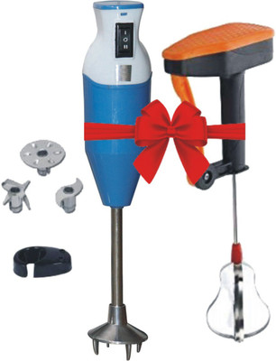 kichanrani 350 W Blue Electric Whisk, Hand Blender(twister22 with power free blender)