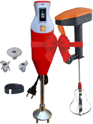 kichanrani 350 W Red Hand Blender, Electric Whisk(twister with power free blender)