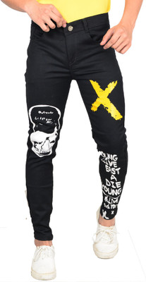 slap Regular Men Black Jeans