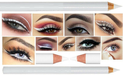AMOSFIA Eyeliner Waterproof Eyeliner Pencil Smooth(WHITE, 2 g)