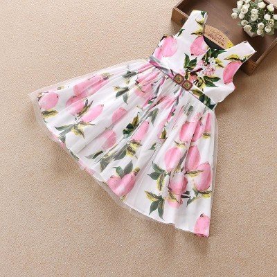 PAESANO ENTREPRISE Indi Girls Midi/Knee Length Casual Dress(Pink, Sleeveless)