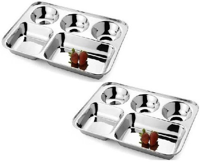 Yash Collections Yash Collection Stainless Steel set of 2 Bhojan Thali Analog Kitchen Timer