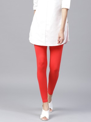 TCG Ankle Length  Ethnic Wear Legging(Red, Solid)
