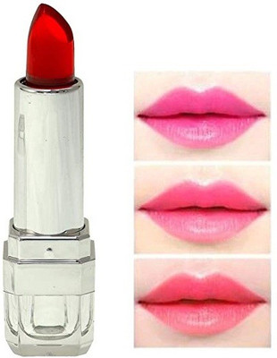 tanvi27 Transparent Color Change Jelly Moisturizing Lipstick(RED, 3.6 g)