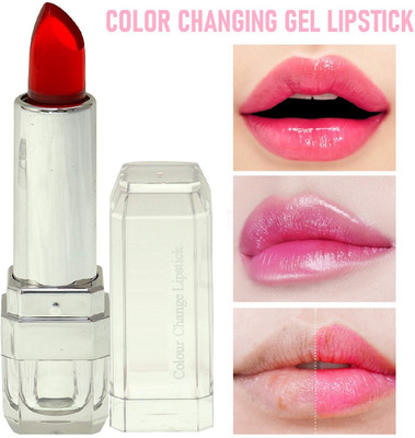 Latixmat Transparent Color Change Jelly Moisturizing water proof Lipstick(RED, 3.6 g)