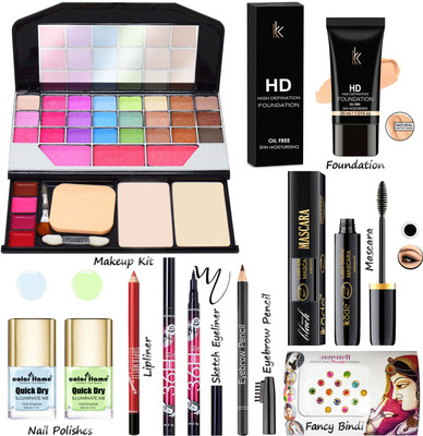 COLOR FLAME Exclusive All In One Makeup Kit For Girls & Womens MKPA1VT33(Pack of 9)