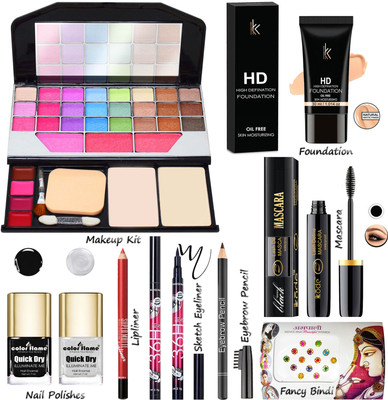 COLOR FLAME Exclusive All In One Makeup Kit For Girls & Womens MKPA1VT11(Pack of 9)