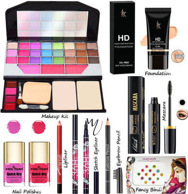 COLOR FLAME Exclusive All In One Makeup Kit For Girls & Womens MKPA1VT20(Pack of 9)