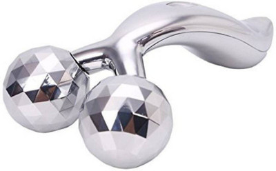 Spyder Massager 3D Y Shape Aluminium Microcurrent Face Platinum Roller Massager (Silver) Massager(Silver)