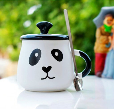 GRACIE COLLECTION PRINTED PANDA FACE Ceramic Coffee Mug(350 ml)