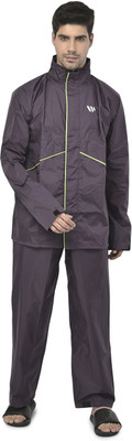 Wet Off Hood Solid Men Raincoat Wet Off Hood Solid Men Raincoat