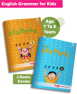 Nurture English Grammar Books For Children | English Grammar And Composition Books For Kids | Practice Exercises With Colourful Pictures For Primary Children | Age 7 To 10 Year Old | Part 3 And 4 | Pack Of 2(Paperback, Target Publications)