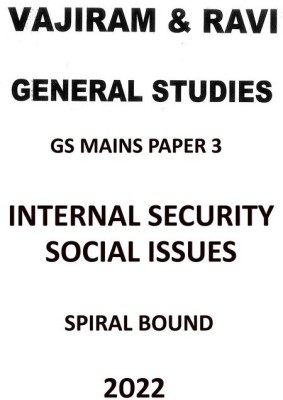 Vajiram And Ravi GS Paper 3 Security And Social Issues Notes For IAS Mains(Spiral Boound, Vajiram and Ravi)