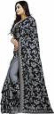 PRANITA ENTERPRISES Printed Sambalpuri Cotton Blend Saree(Black)