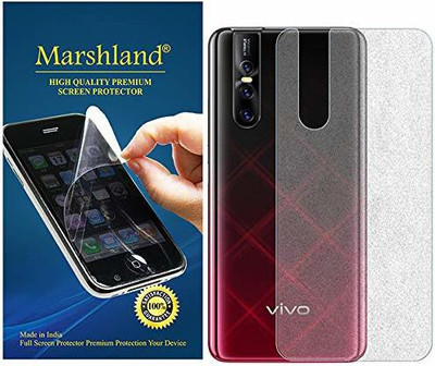 MARSHLAND Back Screen Guard for Vivo v15 pro Matte Finish Anti Scratch Bubble Free Transparent(Pack of 1)