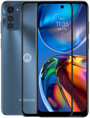 AB PRIME Edge To Edge Tempered Glass for MOTOROLA e32s, Moto e32s(Pack of 1)
