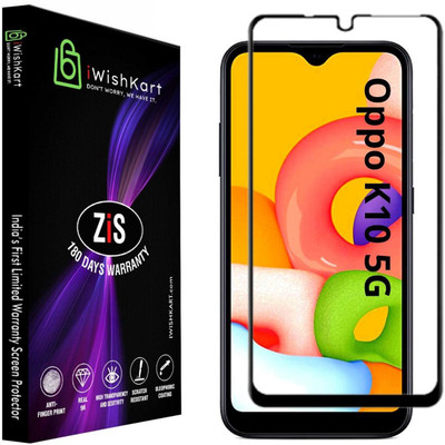 iWishKart Edge To Edge Tempered Glass for OPPO K10 5G(Pack of 1)