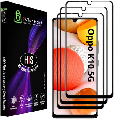 iWishKart Edge To Edge Tempered Glass for OPPO K10 5G(Pack of 1)