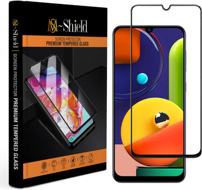 MS-Shield Edge To Edge Tempered Glass for Samsung Galaxy A50s(Pack of 1)