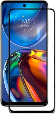MOBIGENIX Edge To Edge Tempered Glass for MOTOROLA e32s , moto e32s(Pack of 1)