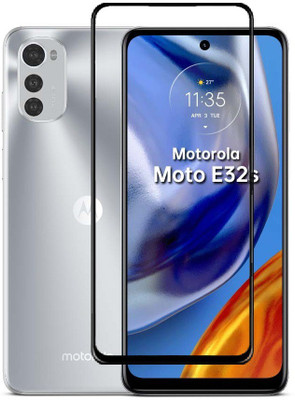 AB PRIME Edge To Edge Tempered Glass for MOTOROLA e32s, Moto e32s(Pack of 1)