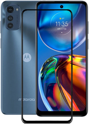 MOBIGENIX Edge To Edge Tempered Glass for MOTOROLA e32s , moto e32s(Pack of 1)