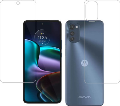Ten To 11 Front and Back Screen Guard for Motorola E32s(Pack of 2)