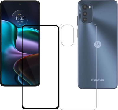 Vatsin Front and Back Tempered Glass for Motorola G82 5G(Pack of 2)