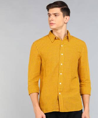 LEVI S Men Checkered Casual Yellow Shirt Price History