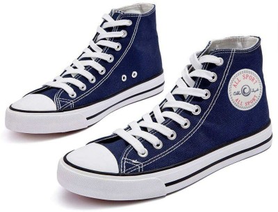 TRENDUTY High Tops For Women(Navy , 7.5)