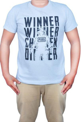 ALVIN JONES Printed Men Round Neck Light Blue T-Shirt