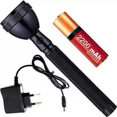 OT SUPER Rechargeable 2 Mode 700 Meter Long Range Waterproof LED Outdoor Lamp Search Light 2W Flashlight Torch Lamp Emergency Light 2200 mAh Battery Torch(Black, 20 cm, Rechargeable) OT SUPER Rechargeable 2 Mode 700 Meter Long Range Waterproof LED Outdoor Lamp Search Light 2W Flashlight Torch Lamp Emergency Light 2200 mAh Battery Torch(Black, 20 cm, Rechargeable)