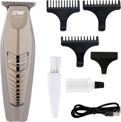 GW PROFESSIONAL HAIR CLIPPER TRIMMER G W- 9767 Trimmer 90 min  Runtime 3 Length Settings(Silver)