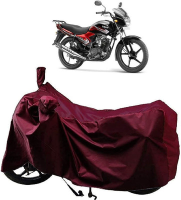 KEDIT Two Wheeler Cover for Yamaha(YBR 110, Maroon)