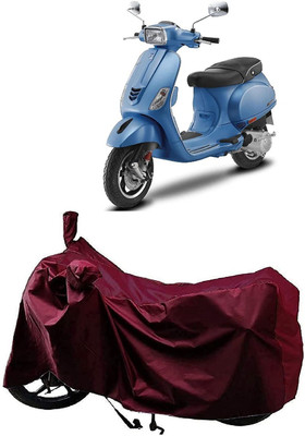 KEDIT Two Wheeler Cover for Vespa(Vespa SXL, Maroon)