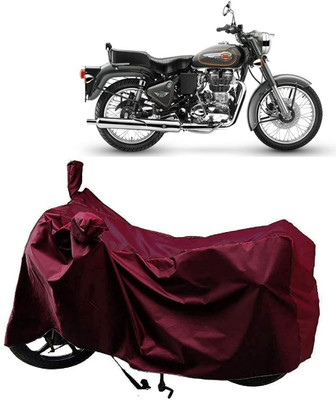 KEDIT Two Wheeler Cover for Royal Enfield(Bullet 500, Maroon)