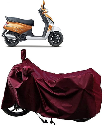 KEDIT Two Wheeler Cover for Mahindra(Gusto Electric, Maroon)
