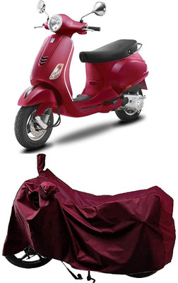 KEDIT Two Wheeler Cover for Vespa(ZX 125 BS6, Maroon)