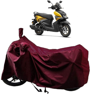 KEDIT Two Wheeler Cover for Yamaha(Ray-ZR 125FI BS6, Maroon)