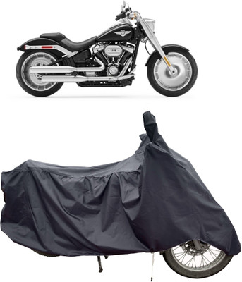 Tricway Two Wheeler Cover for Harley Davidson(Fat Boy, Grey)