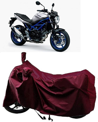 KEDIT Two Wheeler Cover for Suzuki(SV 650, Maroon)